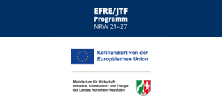 Logo des EFRE/JCT-Programms, der EU und von NRW